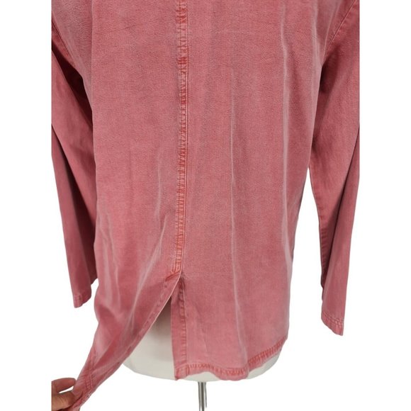 NANNETTE KELLER Womens 2 Piecs Chambray Pant Set Top Size M Pant Size S Pink E7P - Picture 8 of 12